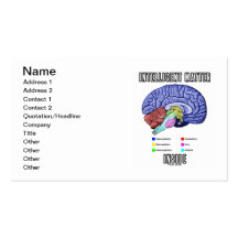 Intelligent Matter Inside (Brain Anatomy) Business Card Template