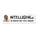 Intelligent Obama Bumper Sticker bumpersticker
