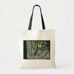 Intense - Cat Art Canvas Bags