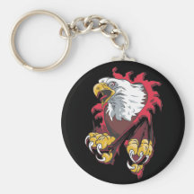 Intense Eagle Key Chain