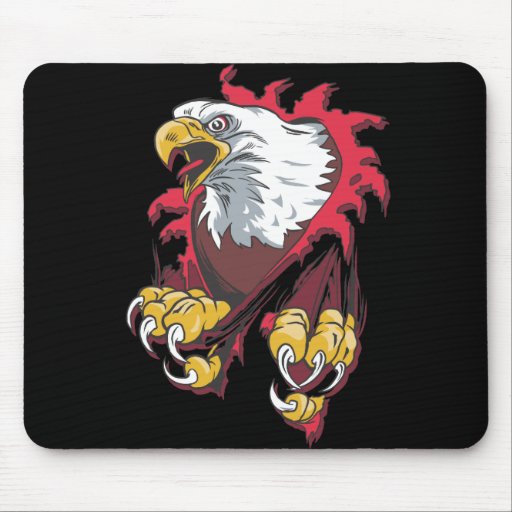 Intense Eagle Mouse Mats