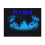 Intense Eyes New Address Postcard