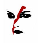 Intense facepaint with Red Slash t-shirts