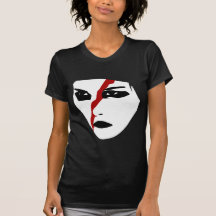 Intense facepaint with Red Slash Tshirts