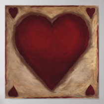 Intense Love,Heart Poster