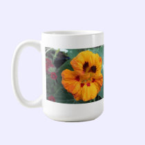 Intense Yellow-Orange Nasturtium mugs