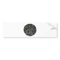 Intensity black on white bumper sticker