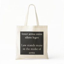 Inter arma enim silent leges canvas bag
