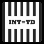 Interception  Equals Touchdown - Replacement Refs stickers