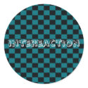 intereaction checkered sticker