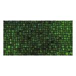 Interesting Black and Green Photo Card