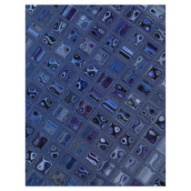 Interesting "Blue Jewel" Pattern Personalized Flyer