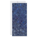 Interesting "Blue Jewel" Pattern rack cards