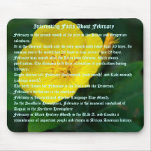 Interesting facts about February Mousepad