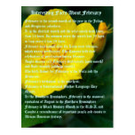 Interesting facts about February Postcard