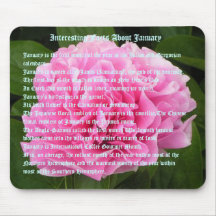 Interesting facts about January Mouse Pad