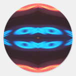 Interesting Unusual Colorful Modern Design Round Sticker