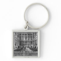 Interior and cross-section keychain