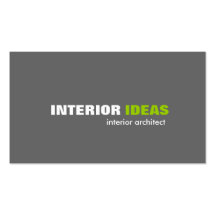 Interior Architect - Business Cards