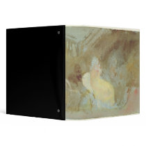 Interior at Petworth with seated figure, 1830 3 Ring Binders