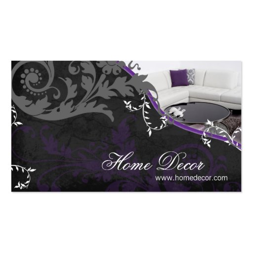 Interior Decorator Business Card - Sophisticated (front side)