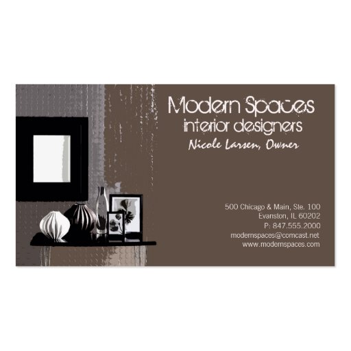 interior design7 business card (front side)