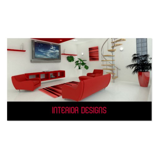Interior Design Business Card (front side)