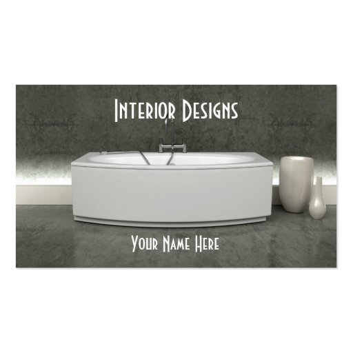 Interior Design Business Card (front side)