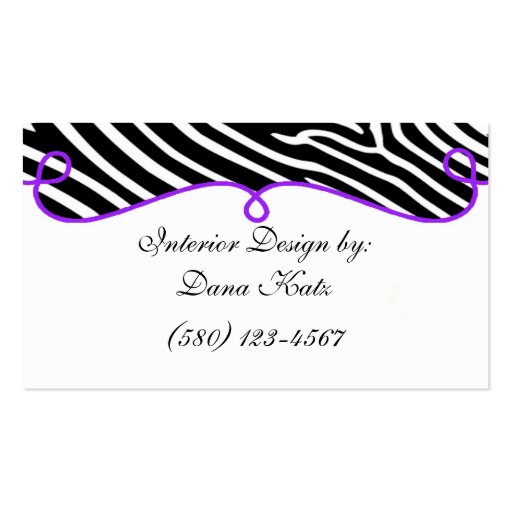 interior design business card classy chic sassy (front side)