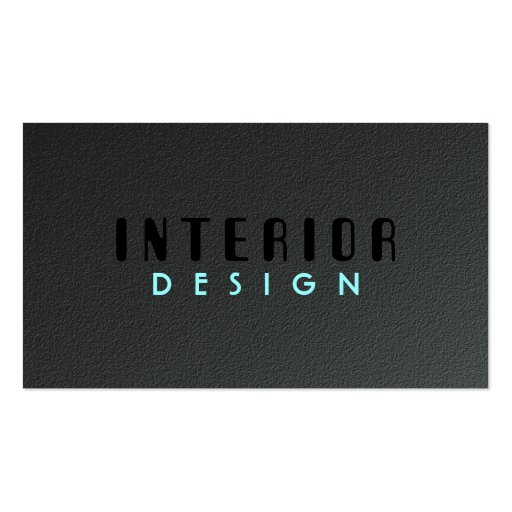 Interior Design - Business Cards (front side)