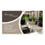 Interior Design Template Business Card Patio