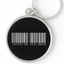 Interior Designer Bar Code Keychain