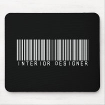Interior Designer Bar Code Mouse Pad