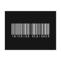 Interior Designer Bar Code Post Card