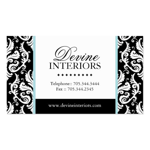Interior Designer Business Card (front side)