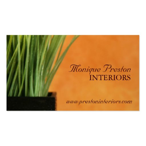 Interior Designer Business Card (front side)