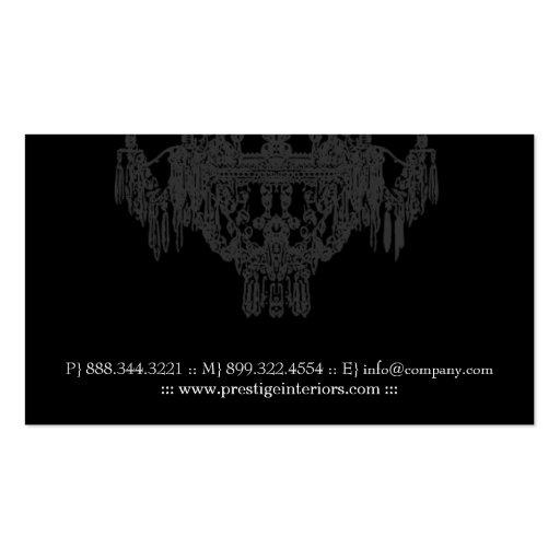 Interior Designer Business Card (back side)