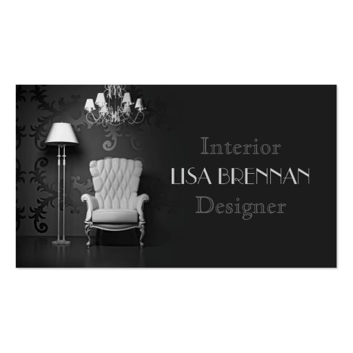 Interior Designer Business Card Template (front side)