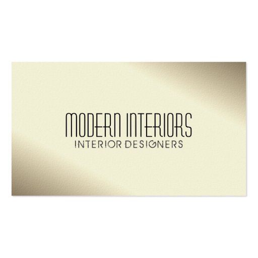 Interior Designer - Business Cards (front side)