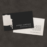 Interior Designer French Chair Business Card business cards