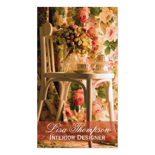 Interior Designer , Provence, Furniture Business Business Card Template