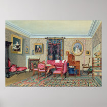 Interior in Pavlino, 1840s Poster
