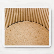 Interior of a corrugated cardboard container mousepad