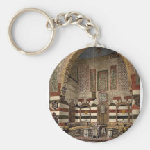 Interior of a house, Damascus, Holy Land, (i.e. Sy Keychains