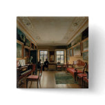Interior of a Manor House, 1830s Pinback Buttons
