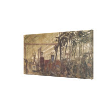 Interior of a Munitions Factory, 1916-17 Stretched Canvas Print