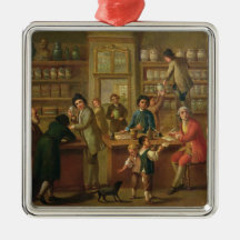 Interior of a Pharmacy Christmas Ornament