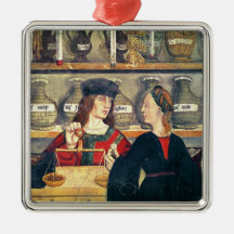 Interior of a Pharmacy Christmas Tree Ornament