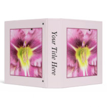 Interior Of A Ruffled Mauve Daylily 3 Ring Binders
