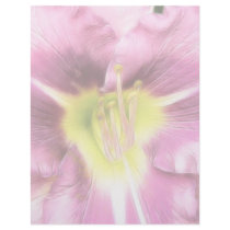 Interior Of A Ruffled Mauve Daylily Customized Letterhead